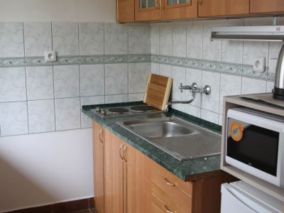 Kuchyňka v dvoulůžkovém bytě k pronájmu v Pardubicích